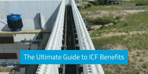 Image of ICF blocks labeled The Ultimate Guide to ICF Benefits